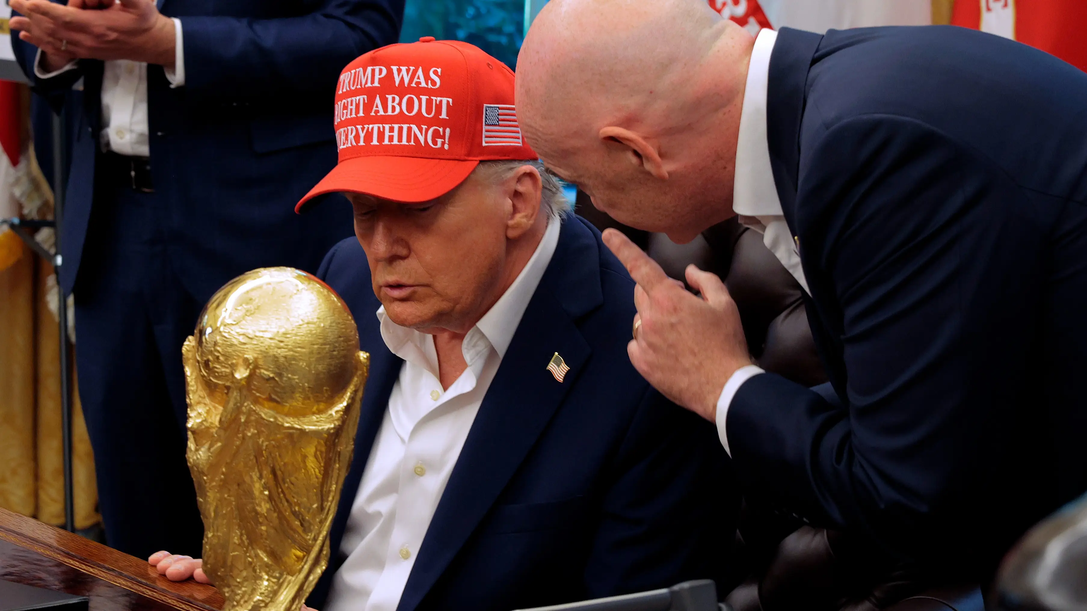 TRUMP SKIPS WORLD CUP SPOTLIGHT