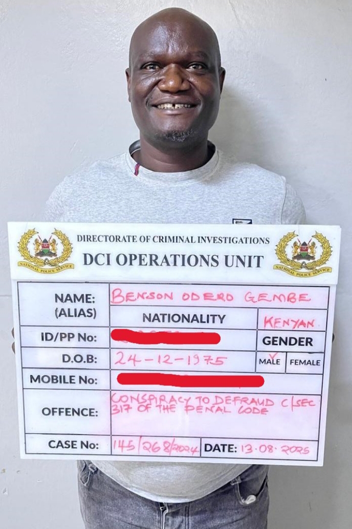 DCI ARREST TWO SUSPECTS LINKED TO MULTI-MILLION GOLD SCAM TARGETING FOREIGN INVESTORS