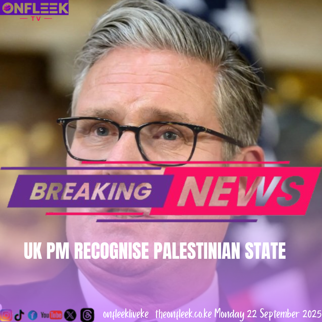 UK PM RECOGNISE PALESTINIAN STATEHOOD