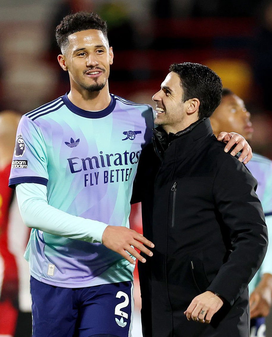 ARTETA PRAISES SALIBA OVER CONTRACT EXTENSION