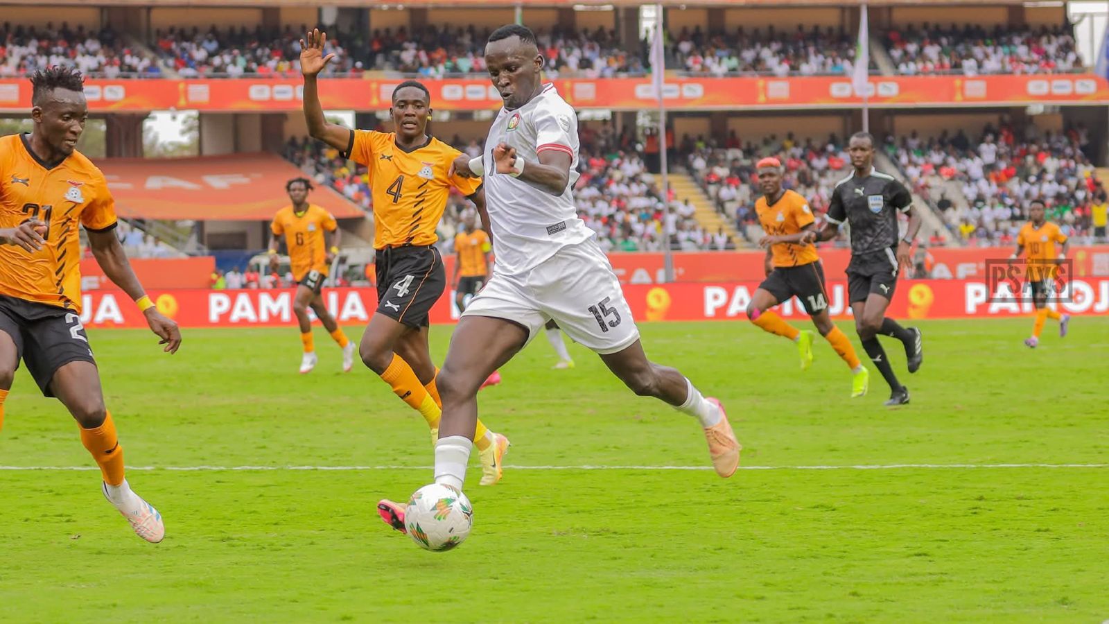 KENYA'S HARAMBEE STARS HUMBLES ZAMBIA 1-0.