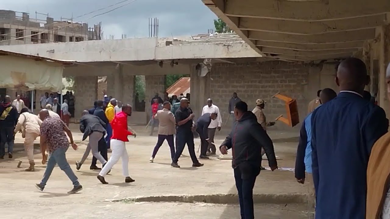 CHAOS AT A CHURCH SERVICE ATTENDED BY GACHAGUA